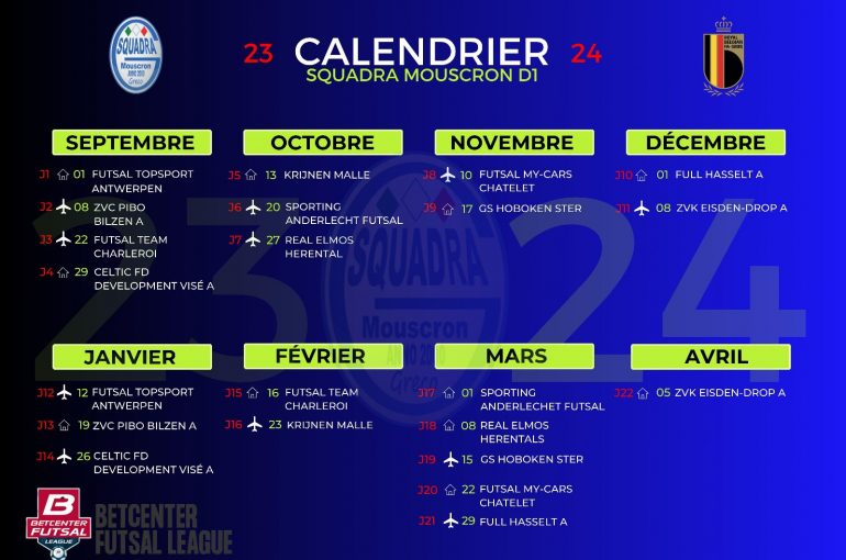 🚨CALENDRIER 2023-2024🚨