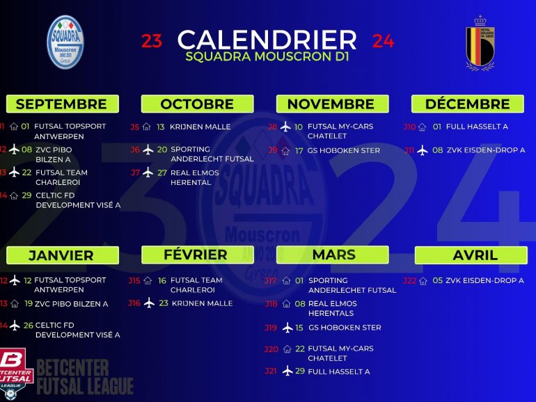 🚨CALENDRIER 2023-2024🚨